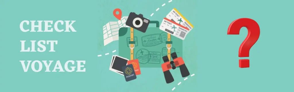 check list de voyage