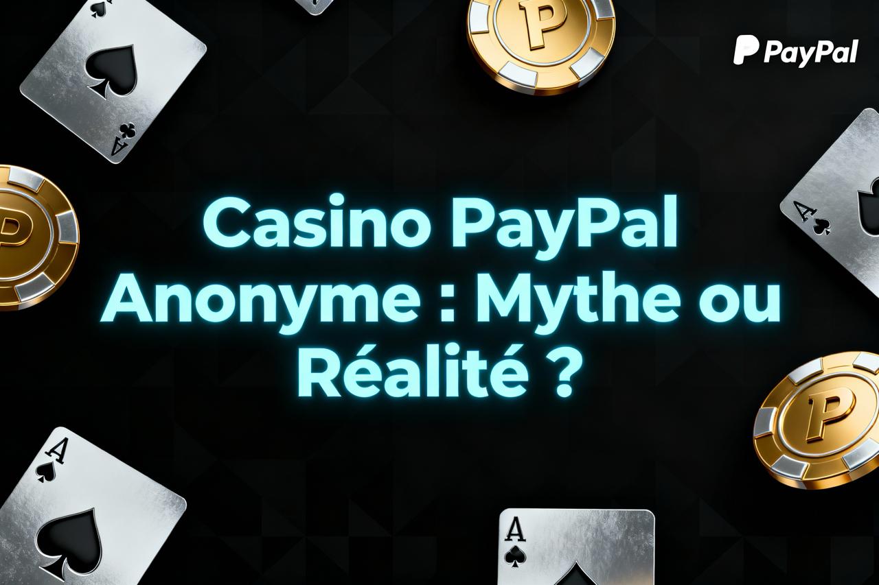 Casino PayPal Anonyme : Mythe ou Réalité ?